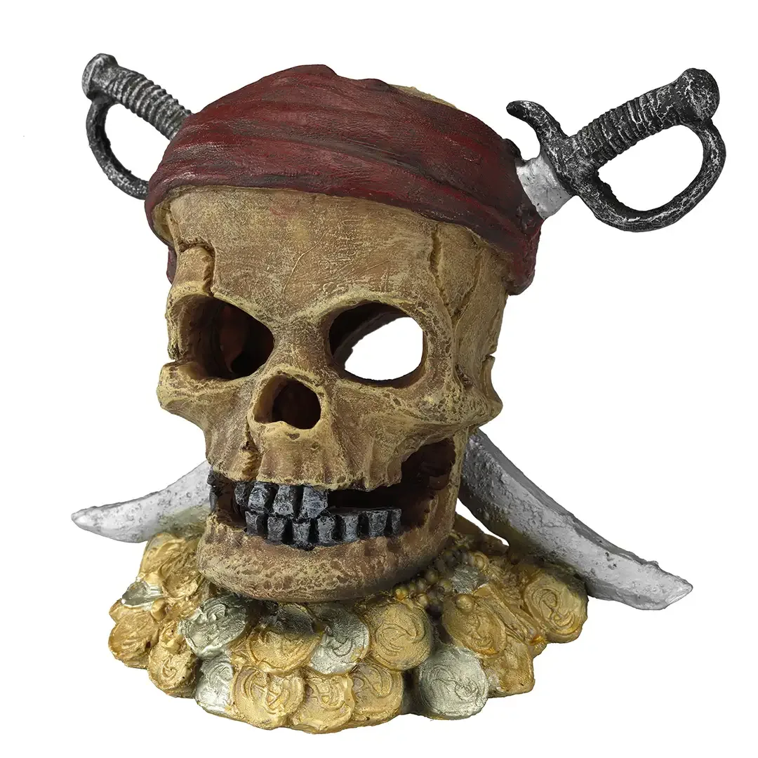 Piraten schedel zwaardhoofd 21,5×16,5x20CM