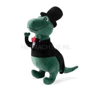 Pluche dino met smoking