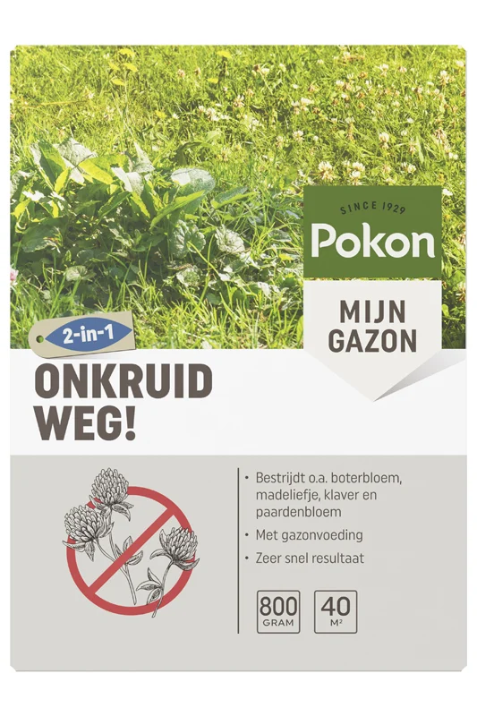 Pokon Onkruid Weg! - Gazonmeststof - 250 m2 - 5000 Gram