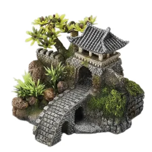 Poortbrug met planten 15,7×13,5×11,5CM