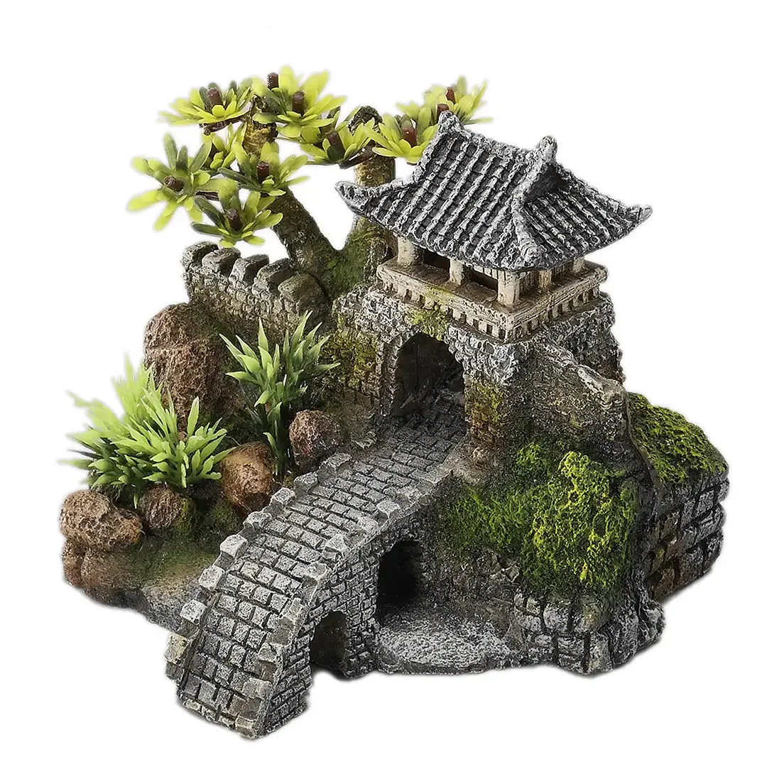Poortbrug met planten 15,7×13,5×11,5CM