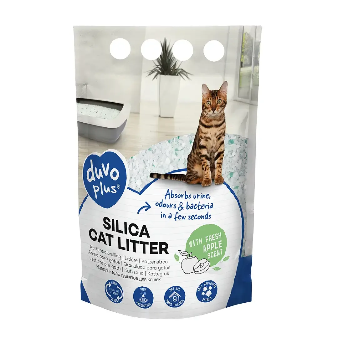 Premium Silica kattenbakvulling appel 5L