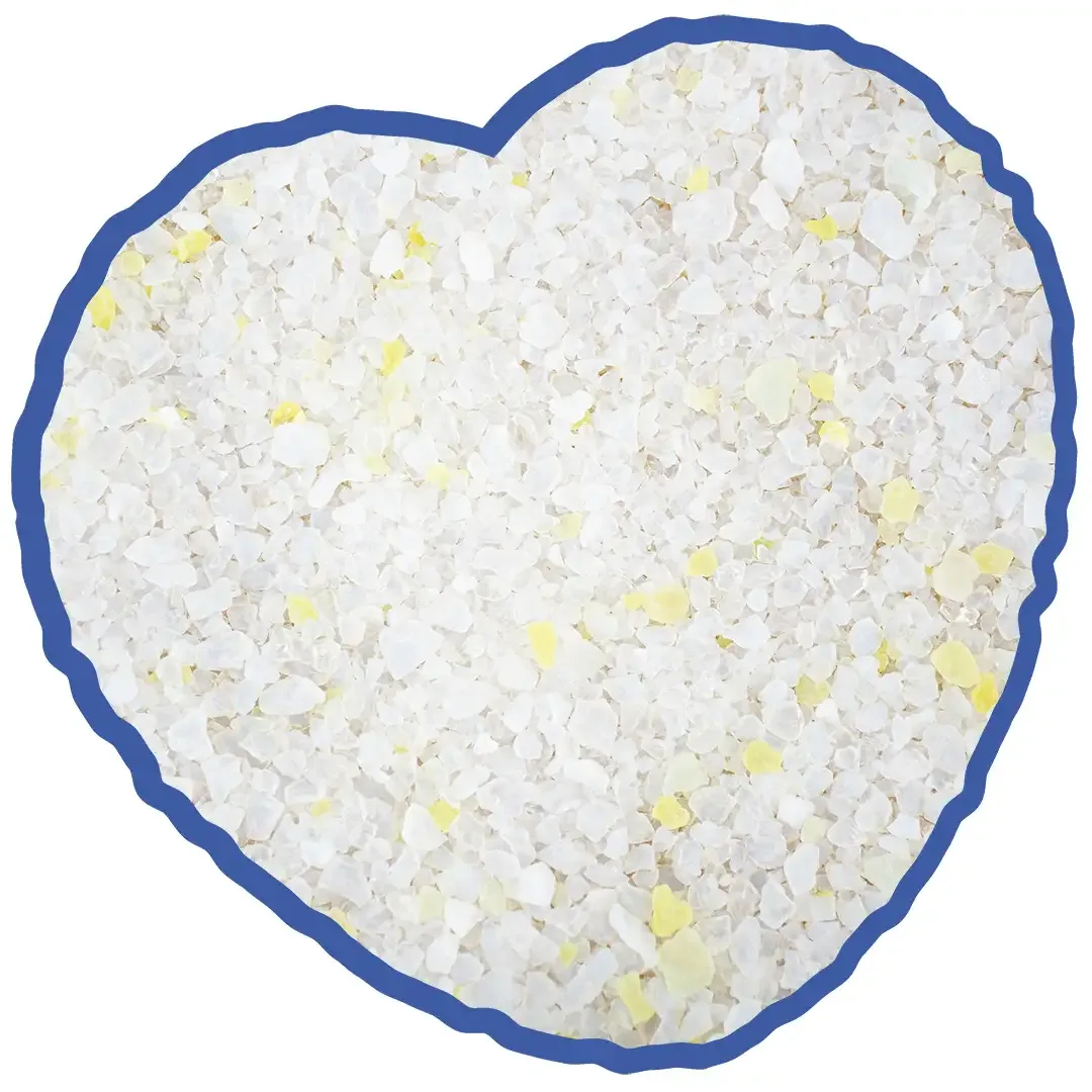 Premium Silica kattenbakvulling citroen 1-8mm – 5L – 2kg geel/wit - Image 2