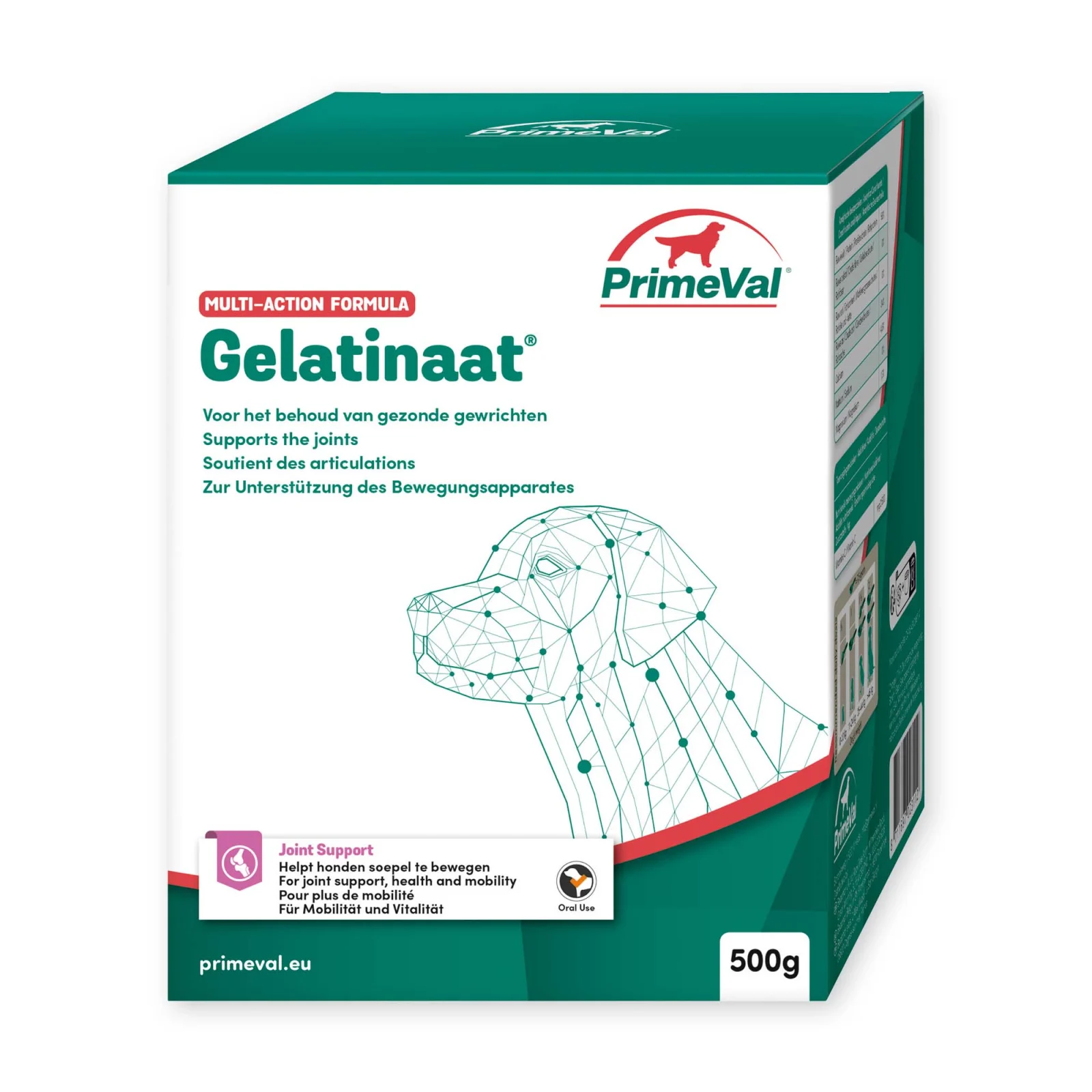Primeval Gelatinaat Hond - Voedingssupplement - 2 Kilogram