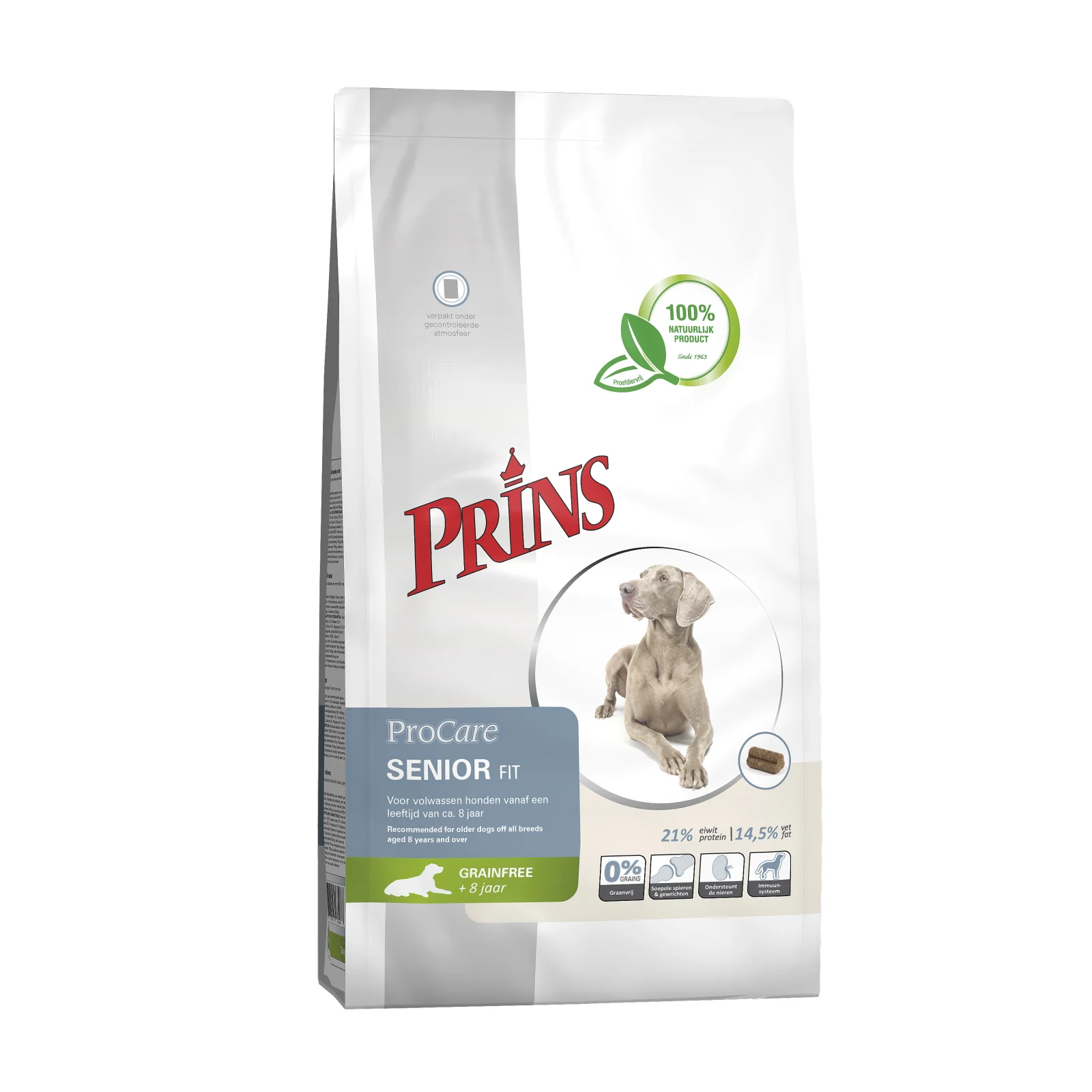 Prins ProCare Grainfree Senior Fit - Hondenvoer - 12 Kilogram - gevogelte