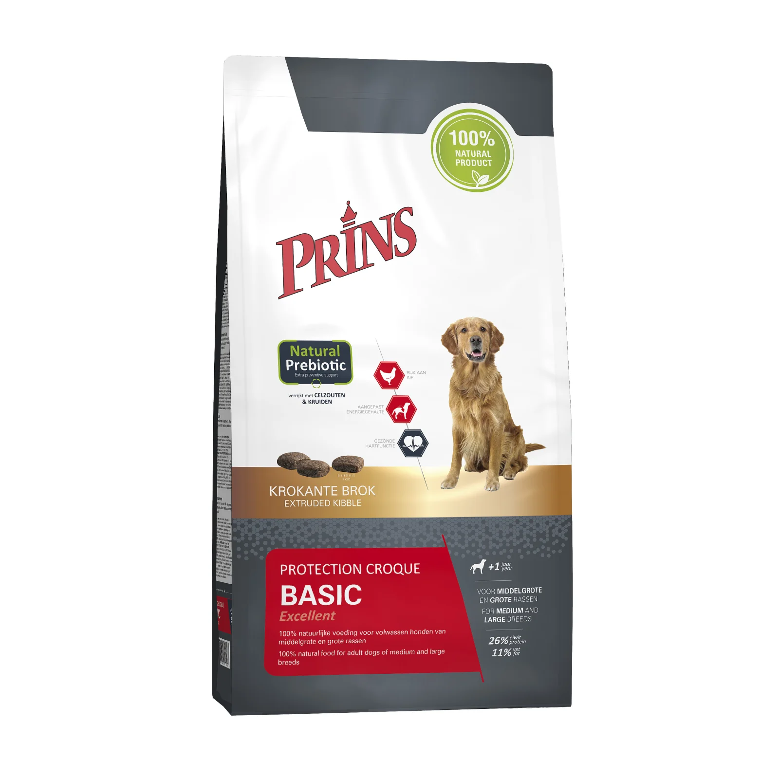 Prins Protection Croque Basic Excellent - Hondenvoer - 2 Kilogram - kip