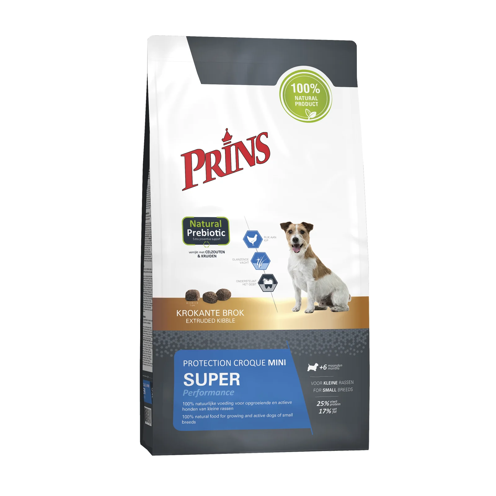 Prins Protection Croque Mini Super Performance - Hondenvoer - 2 Kilogram - kip