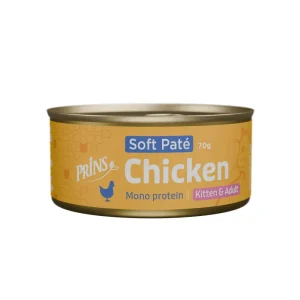 Prins Soft Pat茅 - Kattenvoer - 70 Gram - Zalm & kip
