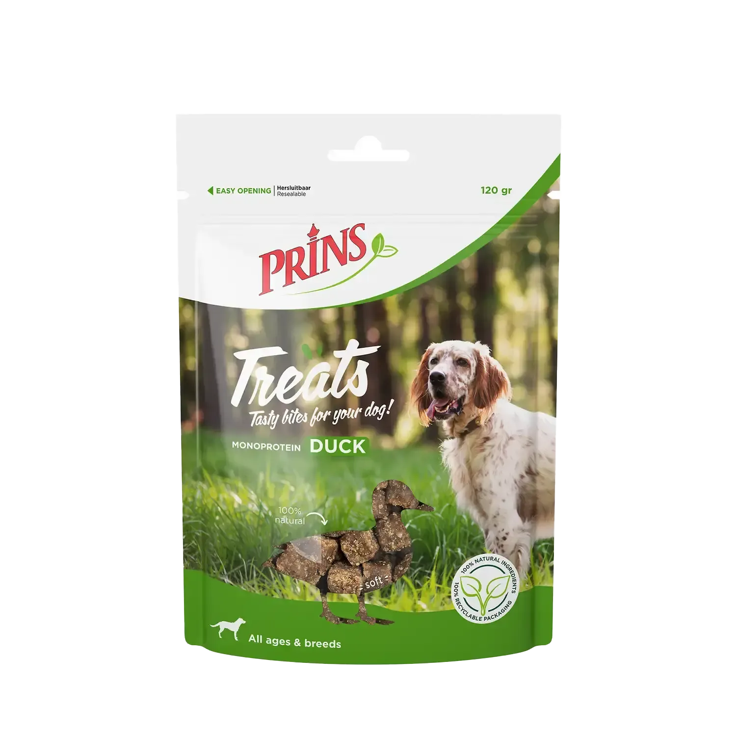 Prins Treats Duck Hondensnack 120 g