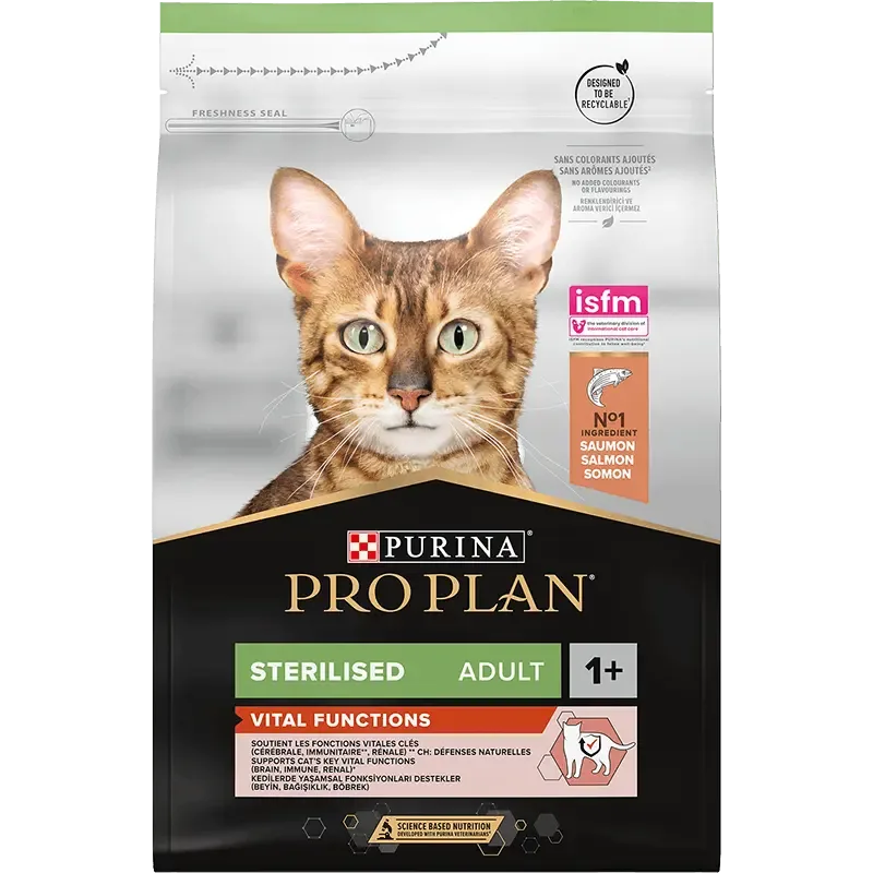 Pro Plan Adult Sterilised Kat Zalm 3 kg