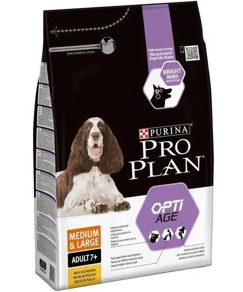 Pro Plan Medium en Large Adult 7+ met Optiage Kip