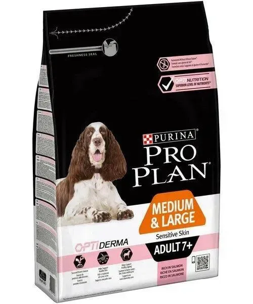 Pro Plan Medium Large 7+ Athletic Sensitive Skin Optiderma Zalm