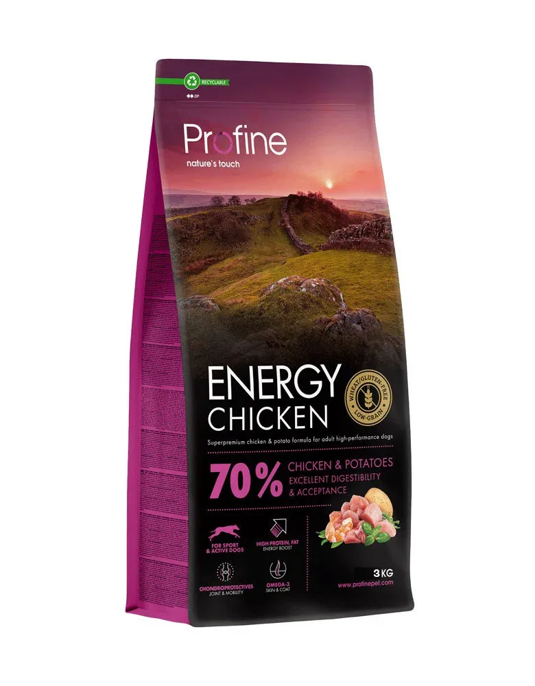 Profine Energy Chicken & Potatoes - Hondenvoer - 12 Kilogram - kip