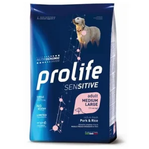 Prolife Sensitive Adult Medium/Large Varkensvlees & Rijst