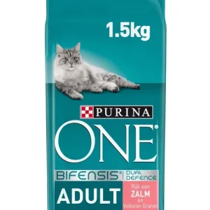 Purina One Adult Zalm met Volkoren Granen (met Bifensis)