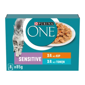 Purina ONE Sensitive Fijne Malse Reepjes in Saus