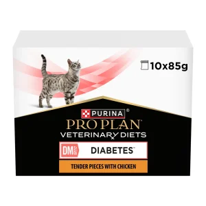 Purina Pro Plan Veterinary Diets DM Diabetes Management Kat Pouch Kip