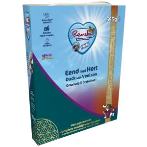 Renske Gestoomde Maaltijd Graanvrij Eend & Hert 395 g