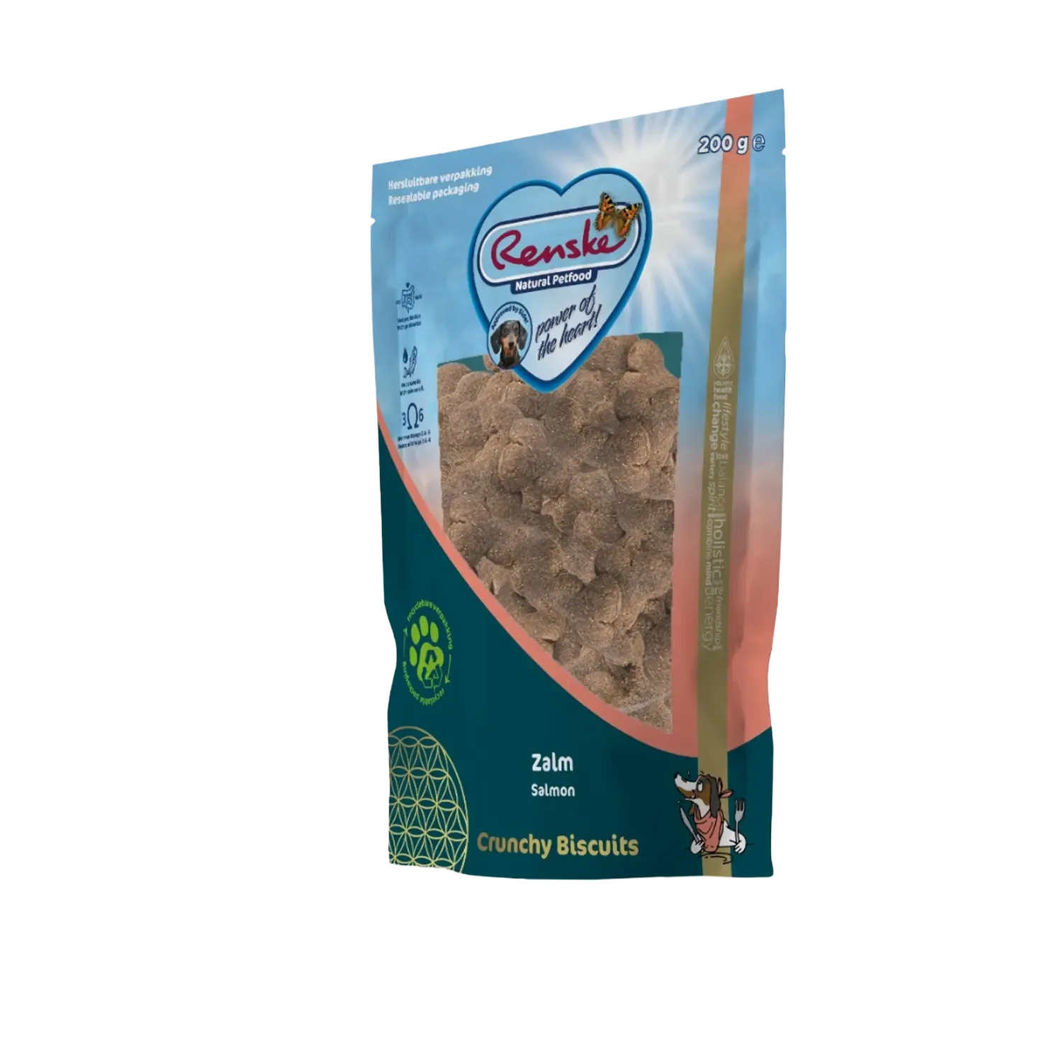 Renske Gezonde Beloning Hond Crunchy Zalm 200 g