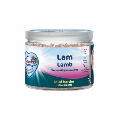 Renske Gezonde Beloning Mini Hartjes Lam - 100 gr