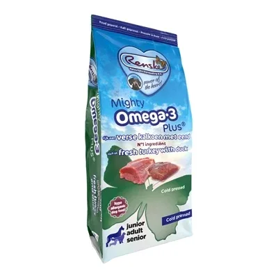 Renske Mighty Omega Plus Kalkoen Eend Geperst - 12 kg