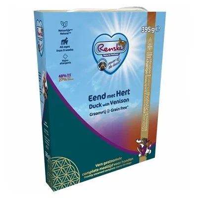 Renske Vers Gestoomd Vlees Eend met Hert Graanvrij - 395 gr