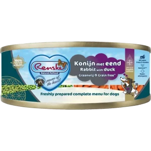 Renske Vers Konijn met Eend Graanvrij 95 gram