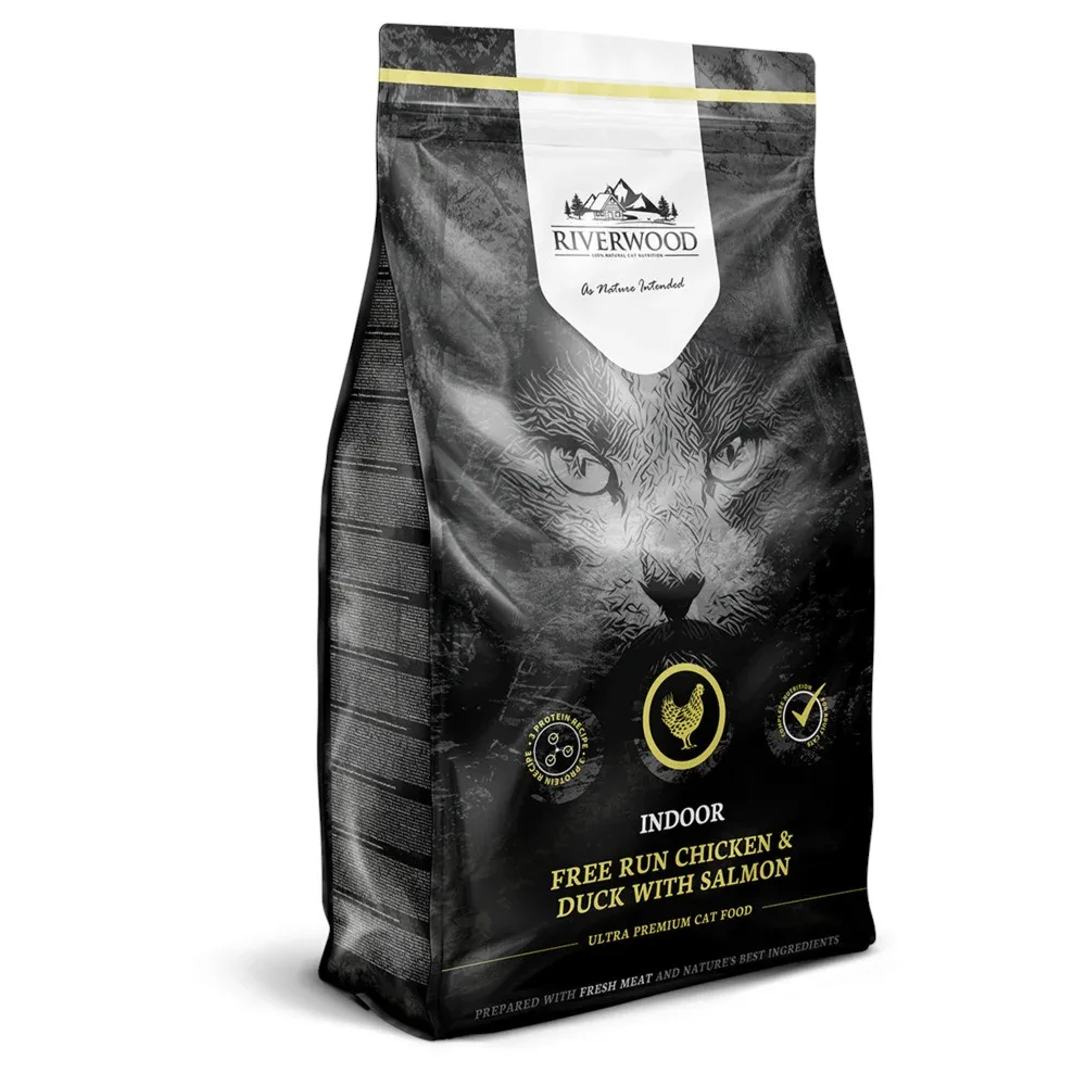 Riverwood Indoor - Kattenvoer - 6 Kilogram - eend, zalm, kip