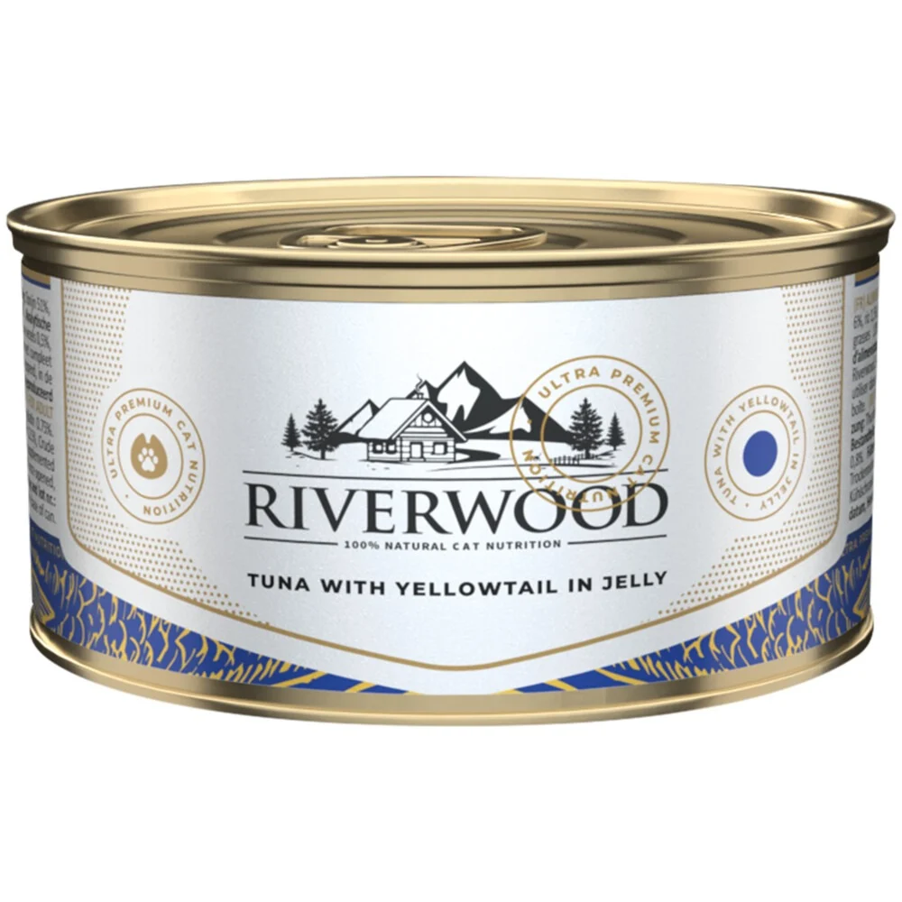 Riverwood - Kattenvoer in gelei - 85 Gram - tonijn