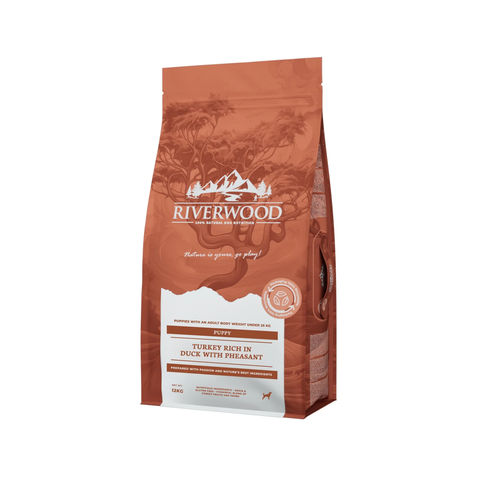 Riverwood Puppy Hondenvoer - Kalkoen & Eend met Fazant