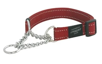 Rogz for Dogs Lumberjack Halfslip Halsband 25 Mmx43 73 cm - Rood