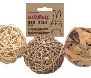 Rosewood Trio of Fun Balls Medium 8 cm