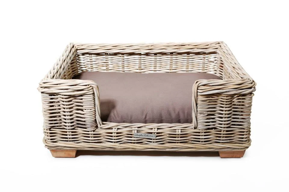 Rotan hondenmand 70 cm inclusief kussen - Image 2