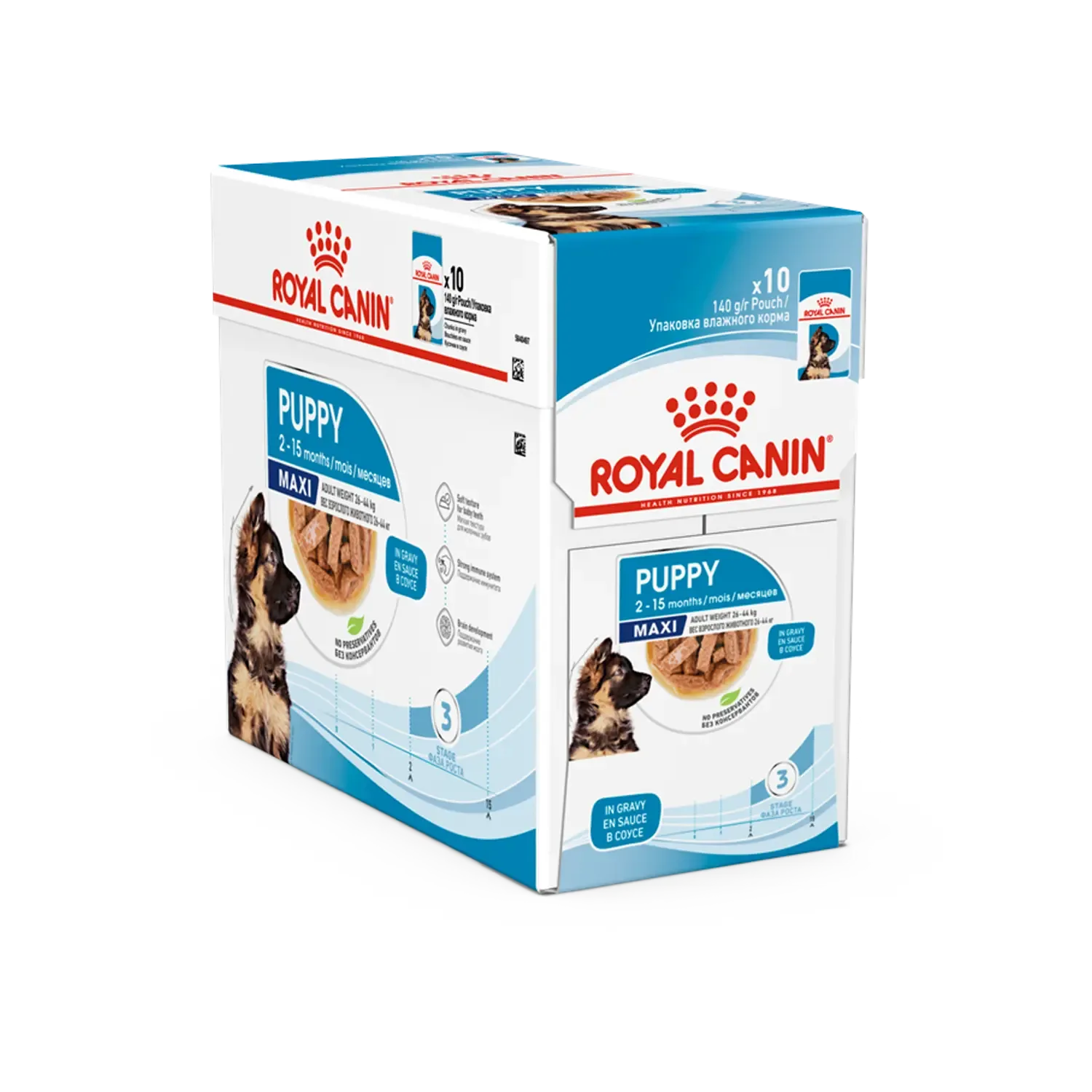 Royal Canin Maxi Puppy in Saus 10×140 gr