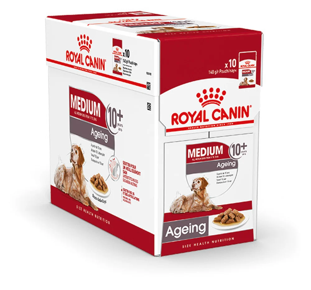 Royal Canin Medium Ageing - Hondenvoer - 10x140 gram - 1400 Gram - gevogelte