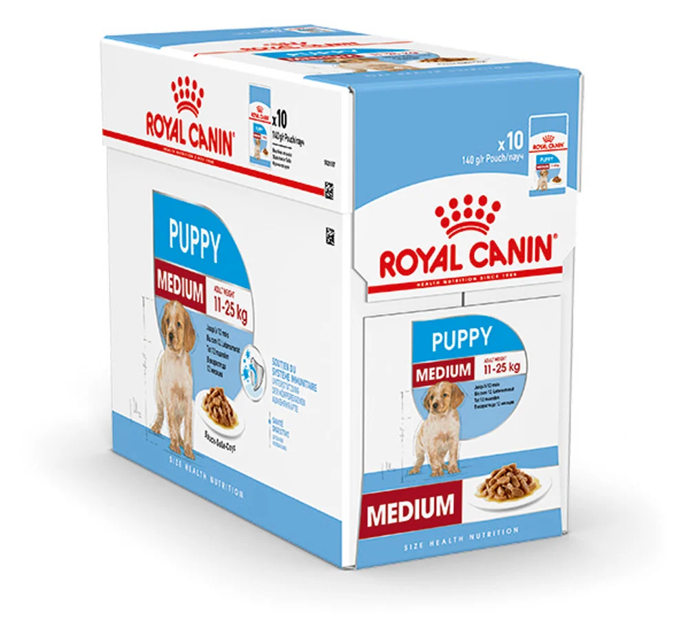 Royal Canin Medium Puppy - Hondenvoer - 10x140 gram - 1400 Gram - gevogelte