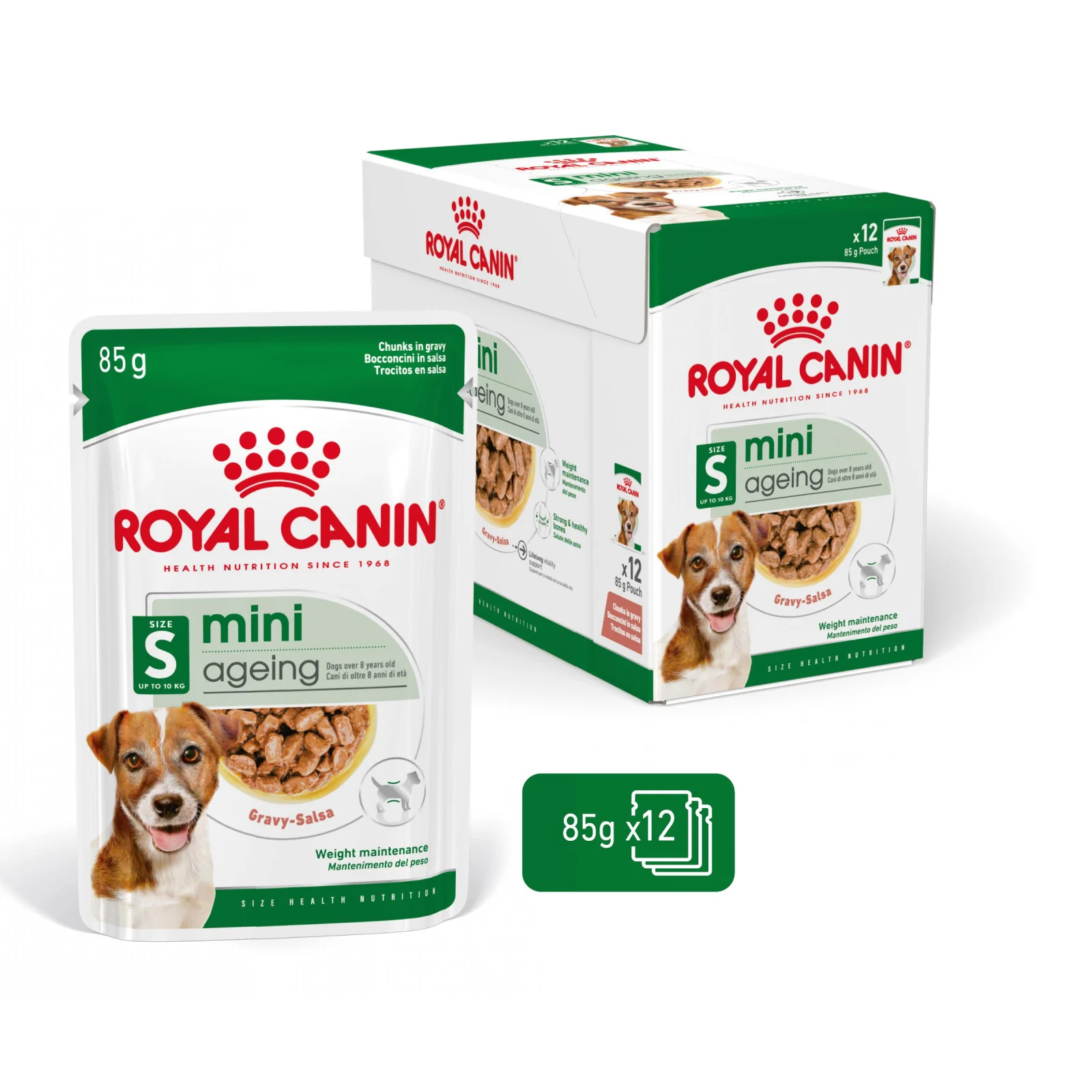 Royal Canin Mini Ageing - Hondenvoer - 12x85 gram - 1020 Gram - gevogelte