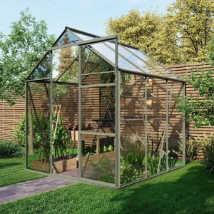 Royal Well Kate I Full Options - Tuinkas - Wit - 217x192x192 cm - Veiligheidsglas