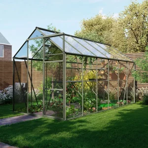 Royal Well Kate IV Full Options - Tuinkas - Zwart - 217x192x375 cm - Veiligheidsglas