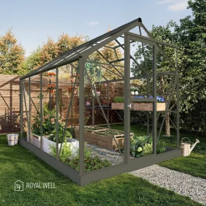 Royal Well Mary II - Tuinkas - Wit - 241x212x291 cm - Veiligheidsglas