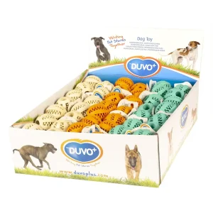 Rubber Dental Bal Met Smaak Mix 5cm – display gemengde kleuren