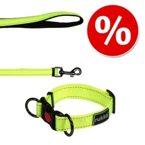 Rukka® Set: Bliss Neon Halsband & Lijn