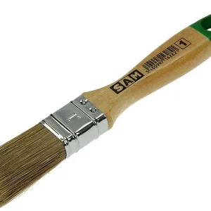 SAM - Kwast Plat S159 2" - 23x5.5x2 cm - Bruin / Groen - 23 cm