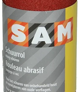SAM Rol P120 120mm x 4,5m - Schuurpapier - 12.1x6.5x6.5 cm - Rood - 120 - 12 cm