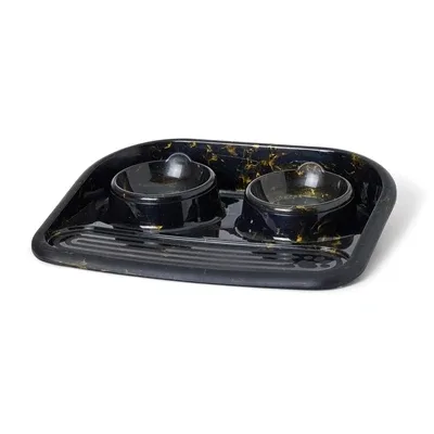 Savic Butler Voerbak en Drinkbak met Plateau Marble - 300 ml