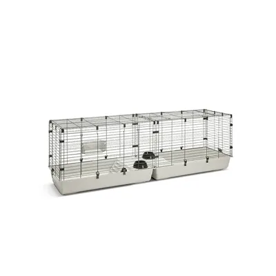Savic Clubix 200 Knaagdierkooi Lichtgrijs - Zwart