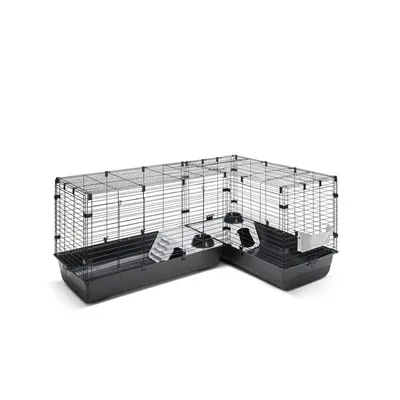 Savic Clubix Corner Knaagdierkooi - Zwart