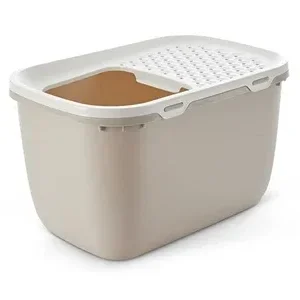 Savic Kattenbak Hop in Giant Mokka 74x50x43,5 cm - Wit