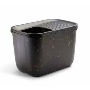 Savic Kattenbak Hop in Marble 58,8x39x39,5 cm - Zwart