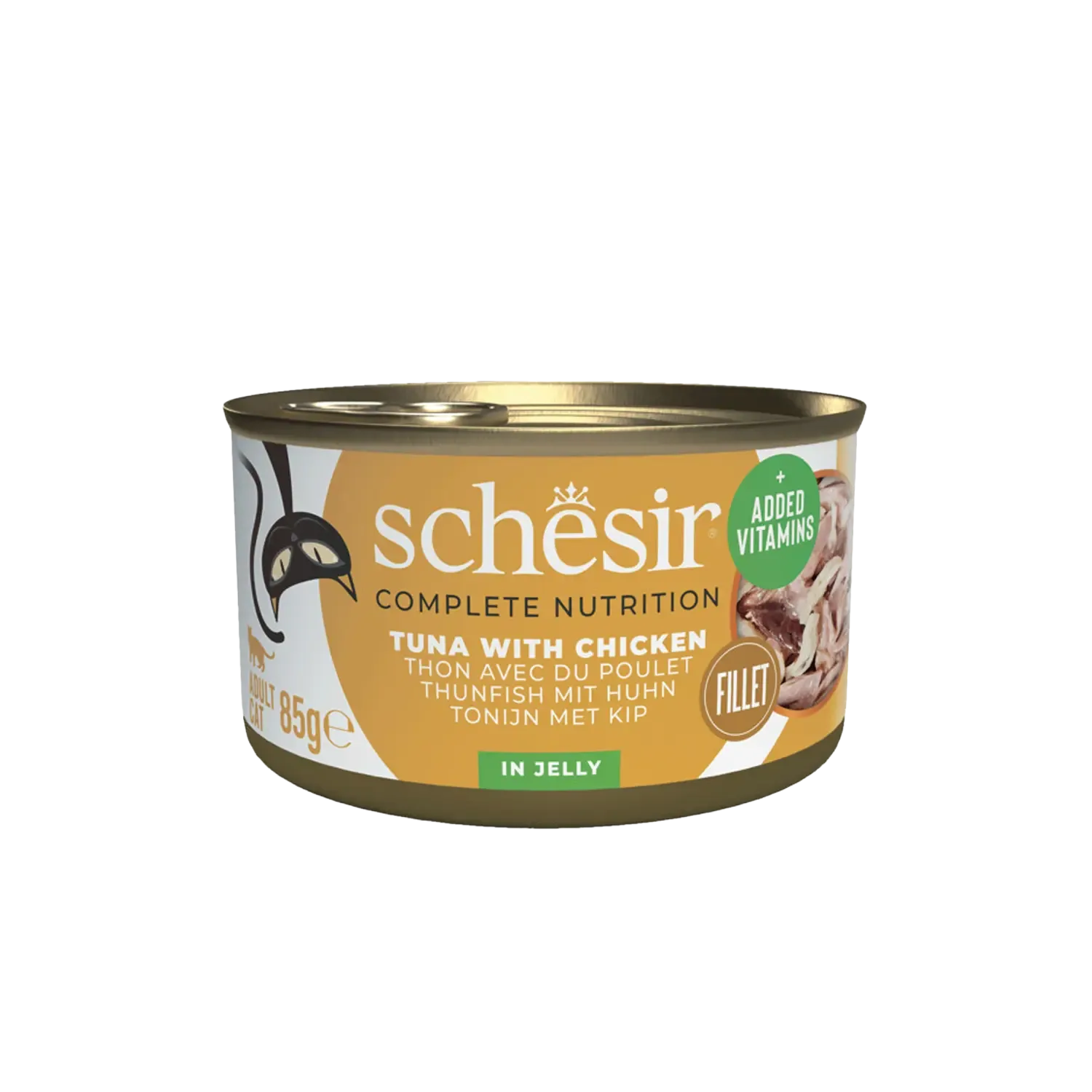 Schesir Jelly Tonijn en Kip 85 g